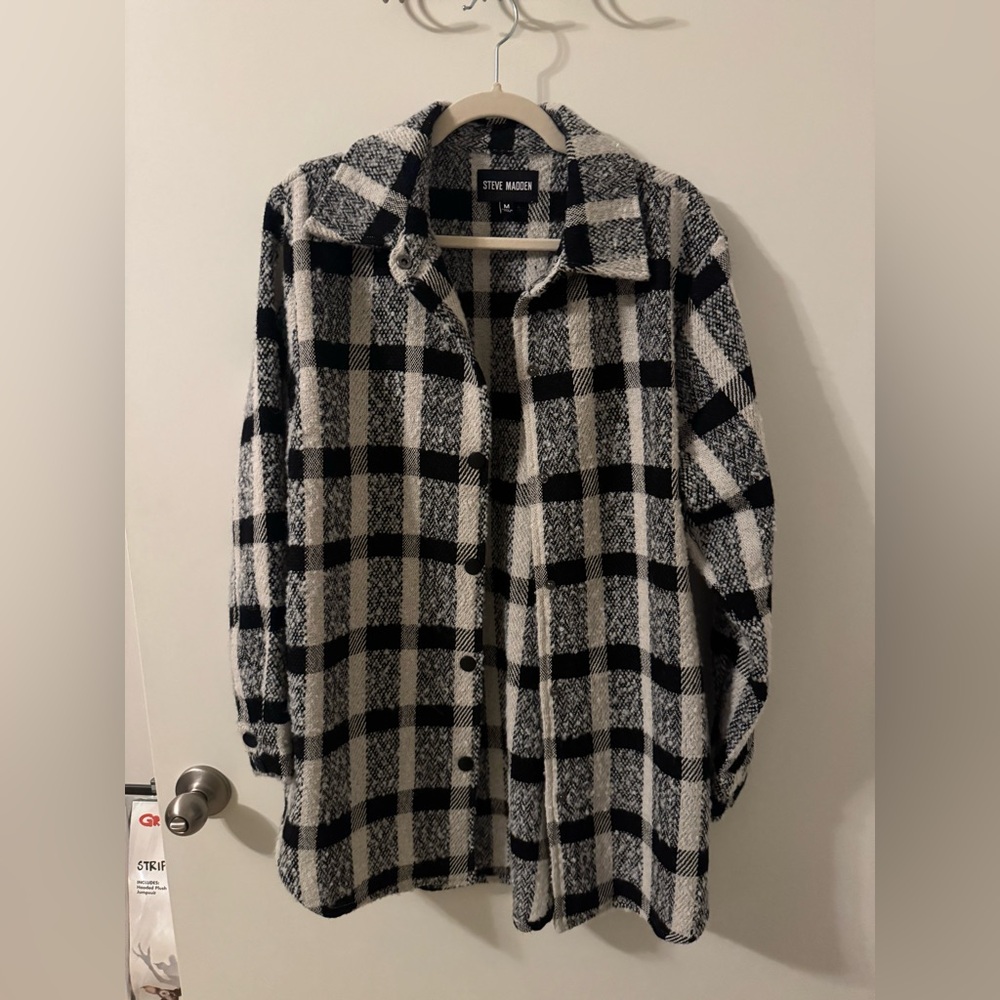 Steve Madden Plaid Shacket NWOT